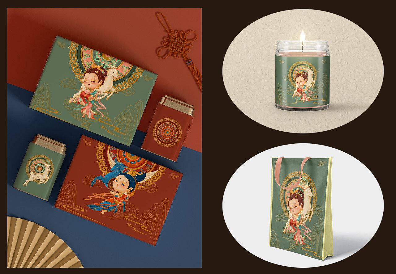 飞天乐灵系列——文创周边（图ZMjkwMzgzODA4） - 品牌 - 站酷设计师九米Jomi原创素材 - 站酷ZCOOL