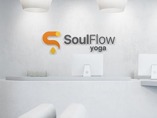 SoulFlow Yoga，瑜伽工作室， 健身运动品牌形象设计
