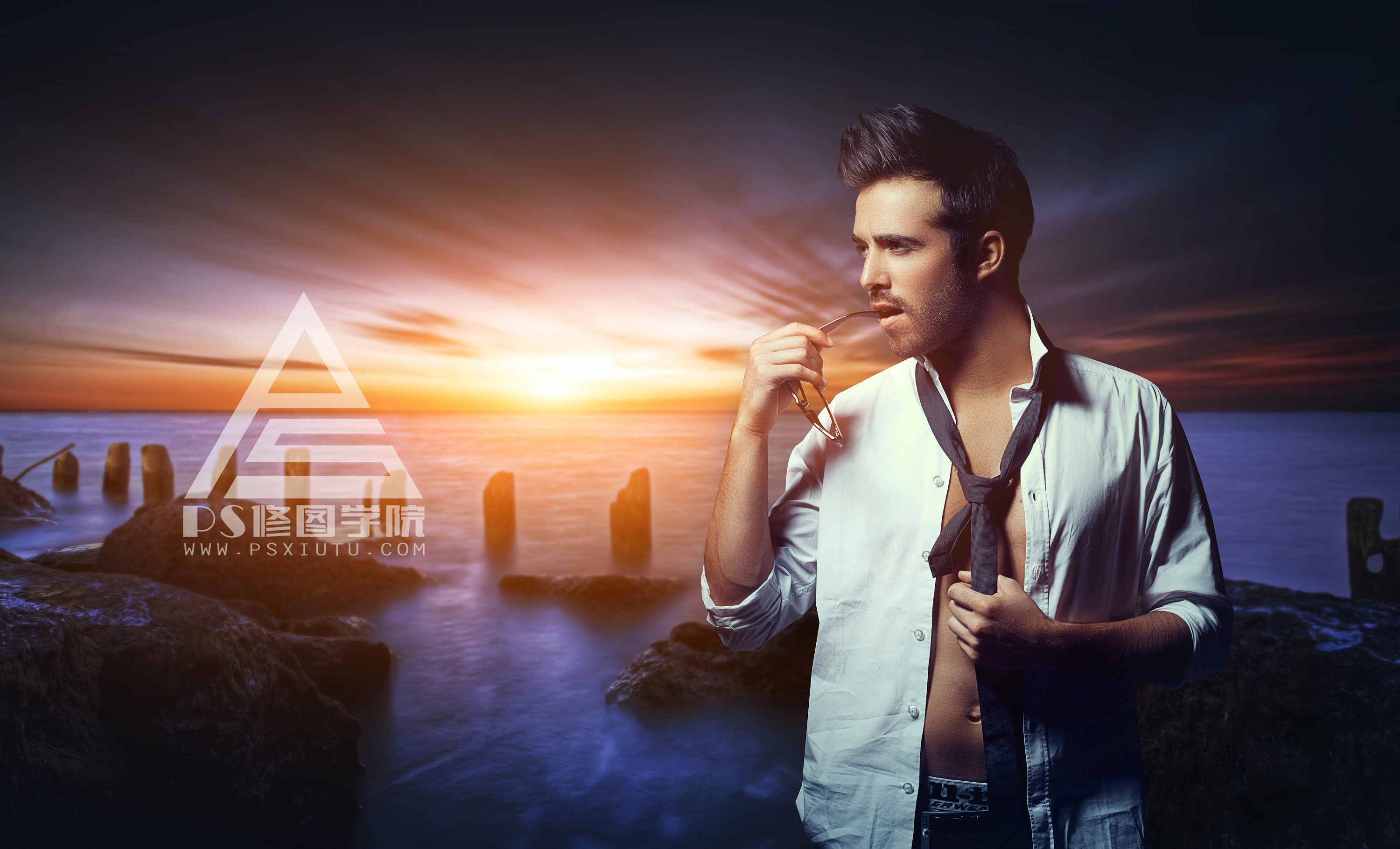 男士修图合成作品|摄影|人像|ps修图学院 - 原创作品 - 站酷 (zcool)