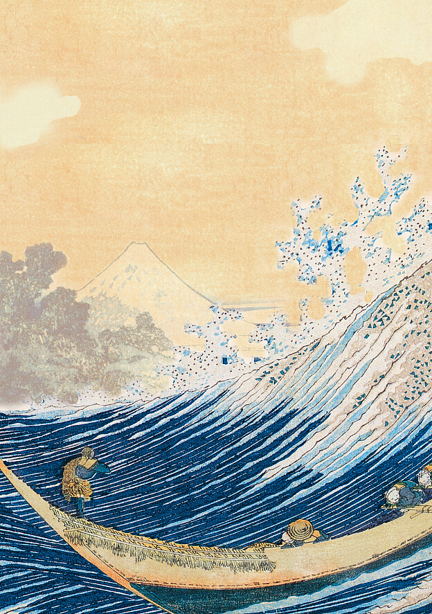 浮世绘海浪名作练习（图ZMTk4MzYxMDg=） - 品牌 - 站酷设计师V巴拉迪V小包子原创素材 - 站酷ZCOOL