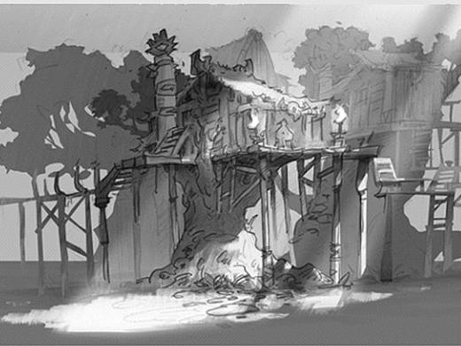 一些动画电影的场景概念