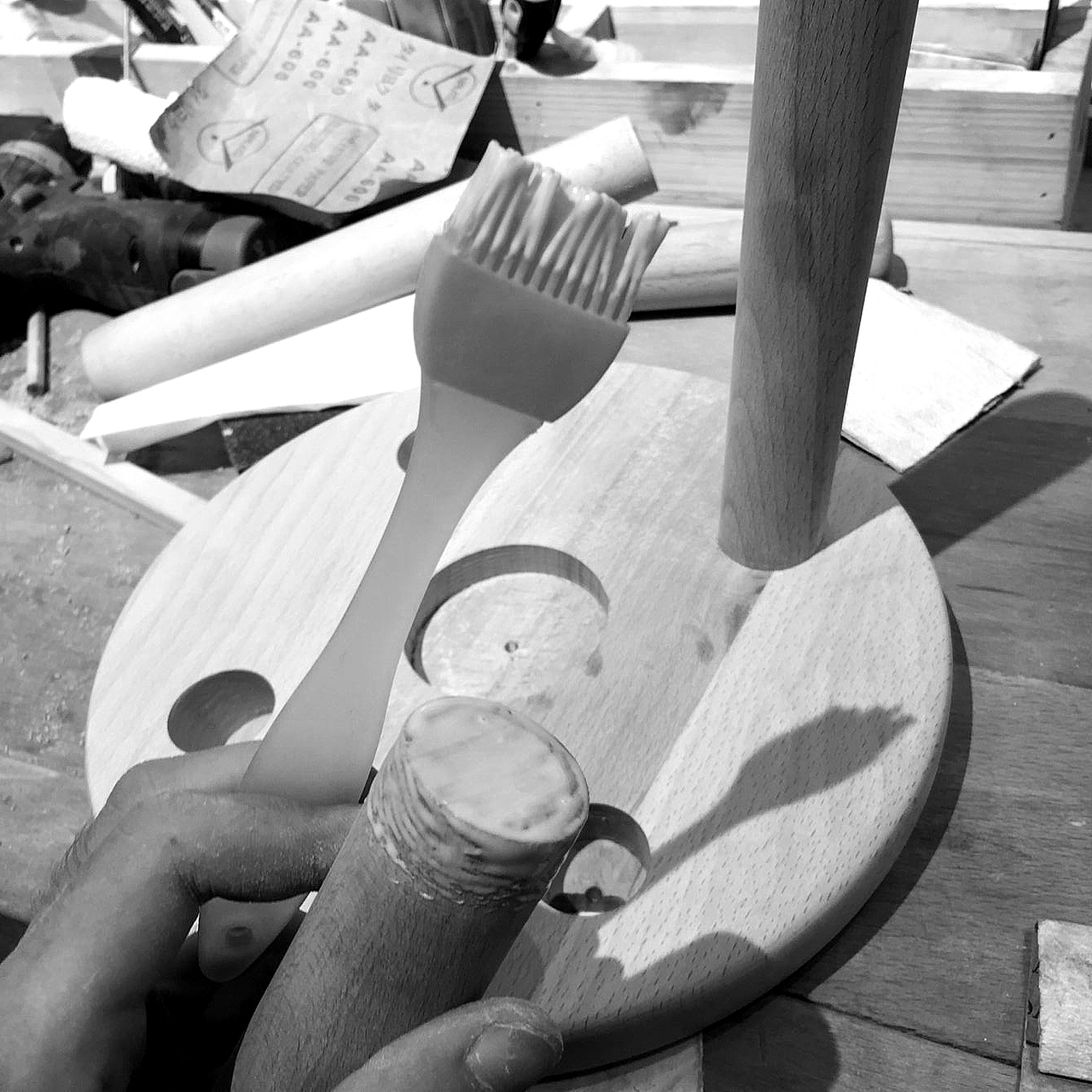 手工木作-兔子凳