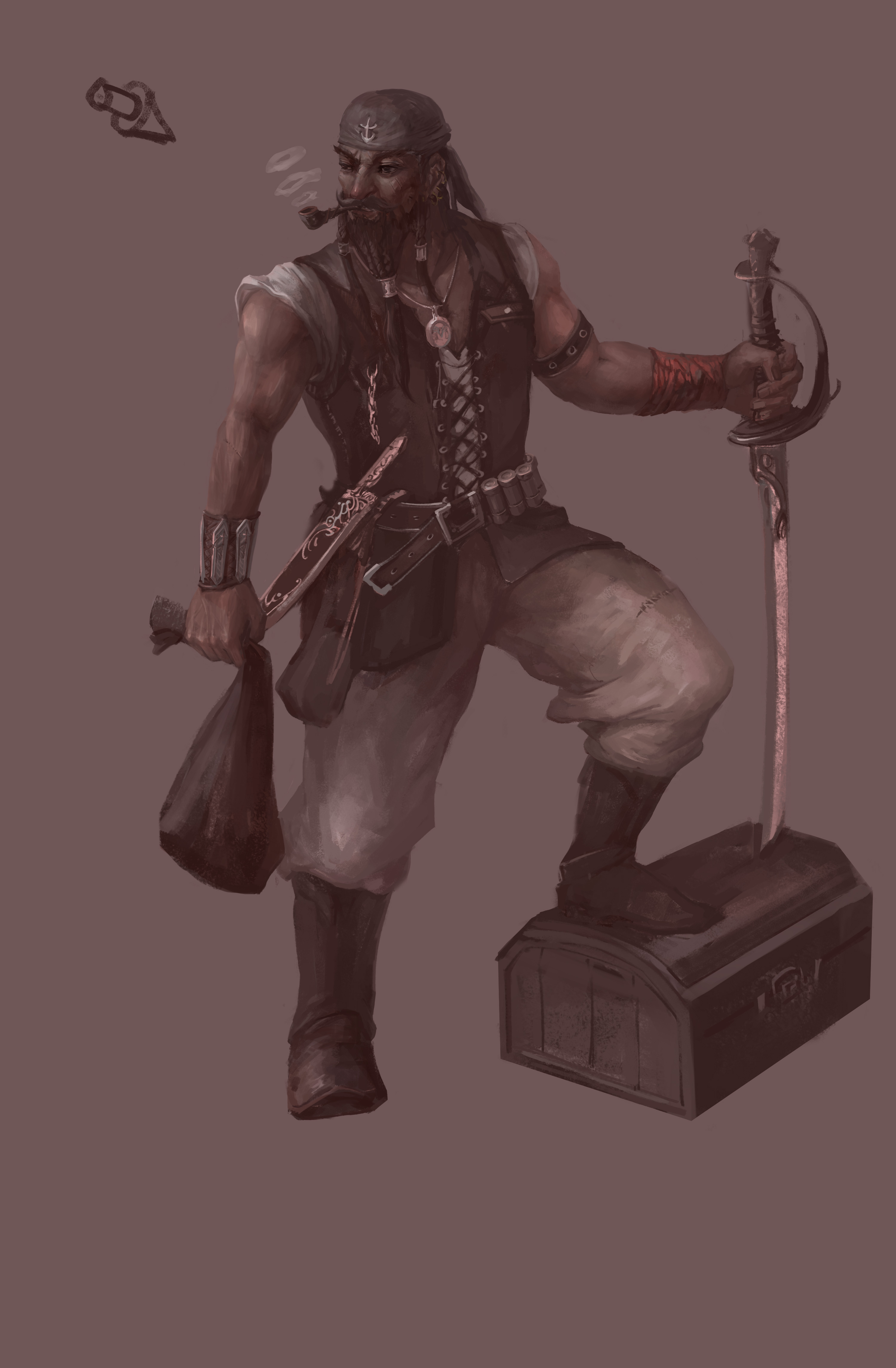 海盗|插画|插画习作|菊花笑大侠 - 原创作品 - 站酷 (zcool)