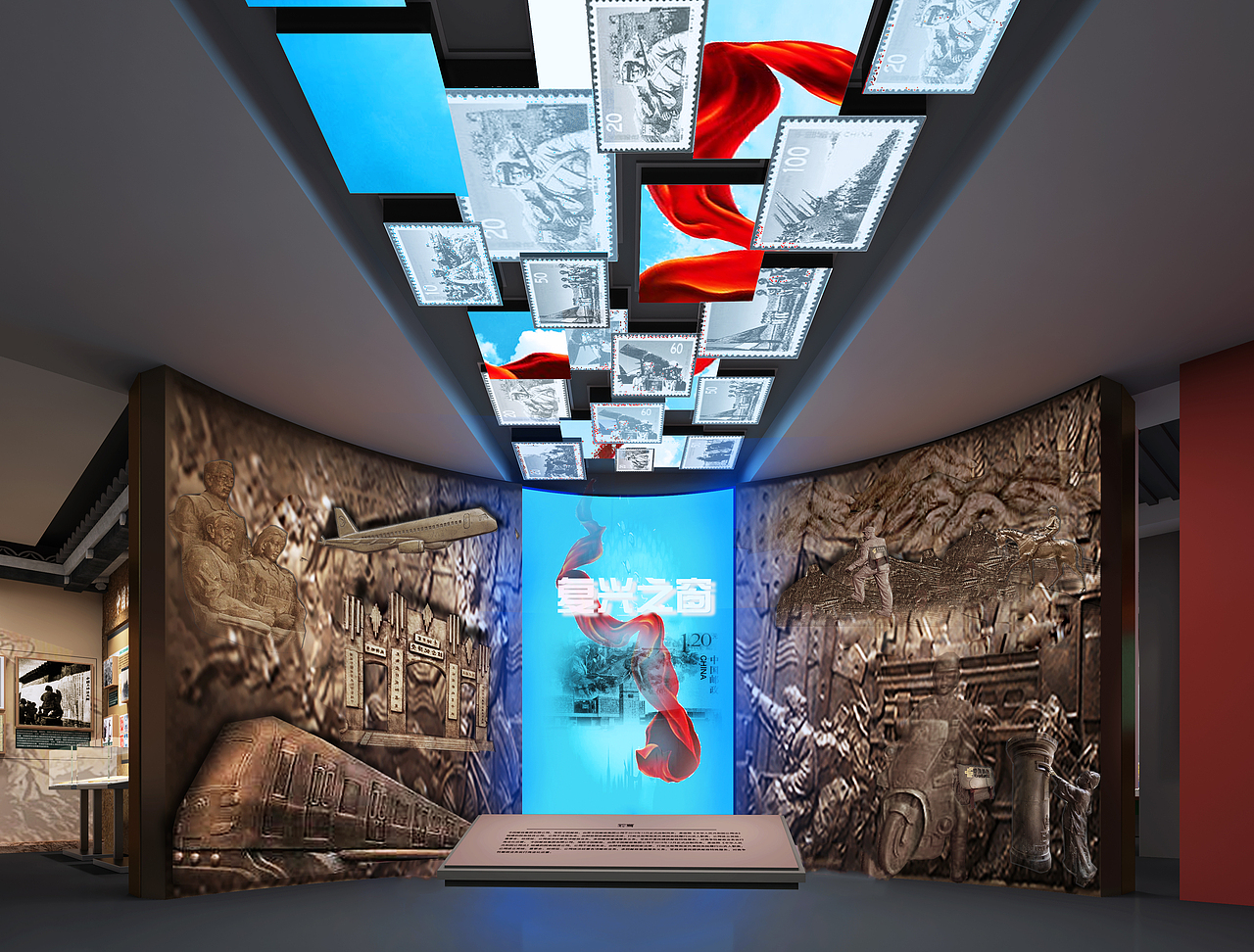 邮政展馆（图ZMjc5NTQ5NTEy） - 展陈设计 - 站酷设计师NUKK原创素材 - 站酷ZCOOL