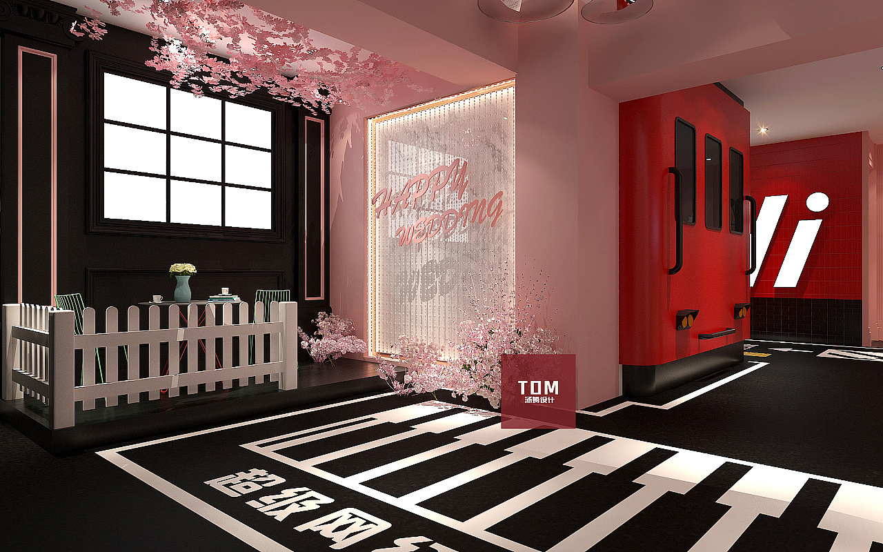 网红餐厅|空间|家装设计|室内设计盈盈 - 原创作品 - 站酷 (ZCOOL)