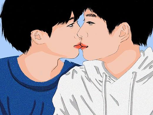 暂时亲不到只能自己安排了（个人主页-ZNjYwMzgxNjA=） - 单幅漫画 - 站酷设计师三千枫叶原创素材 - 站酷ZCOOL