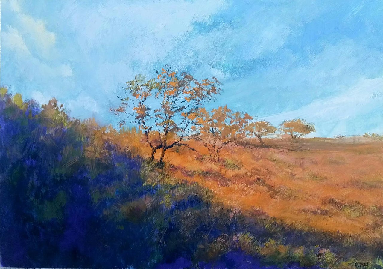 均是四开的尺寸,一小时左右完成的水粉范画,小白也合适的上饶/插画师