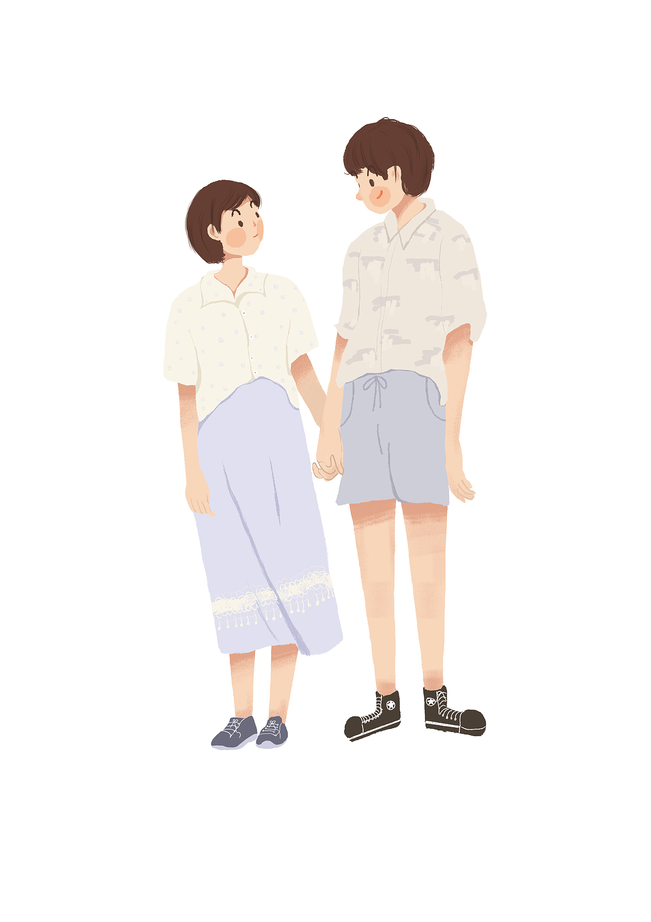 小碎花情侶（圖ZMTM0MDM1MDky） - 創(chuàng)作習(xí)作 - 站酷設(shè)計師未來與怪原創(chuàng)素材 - 站酷ZCOOL