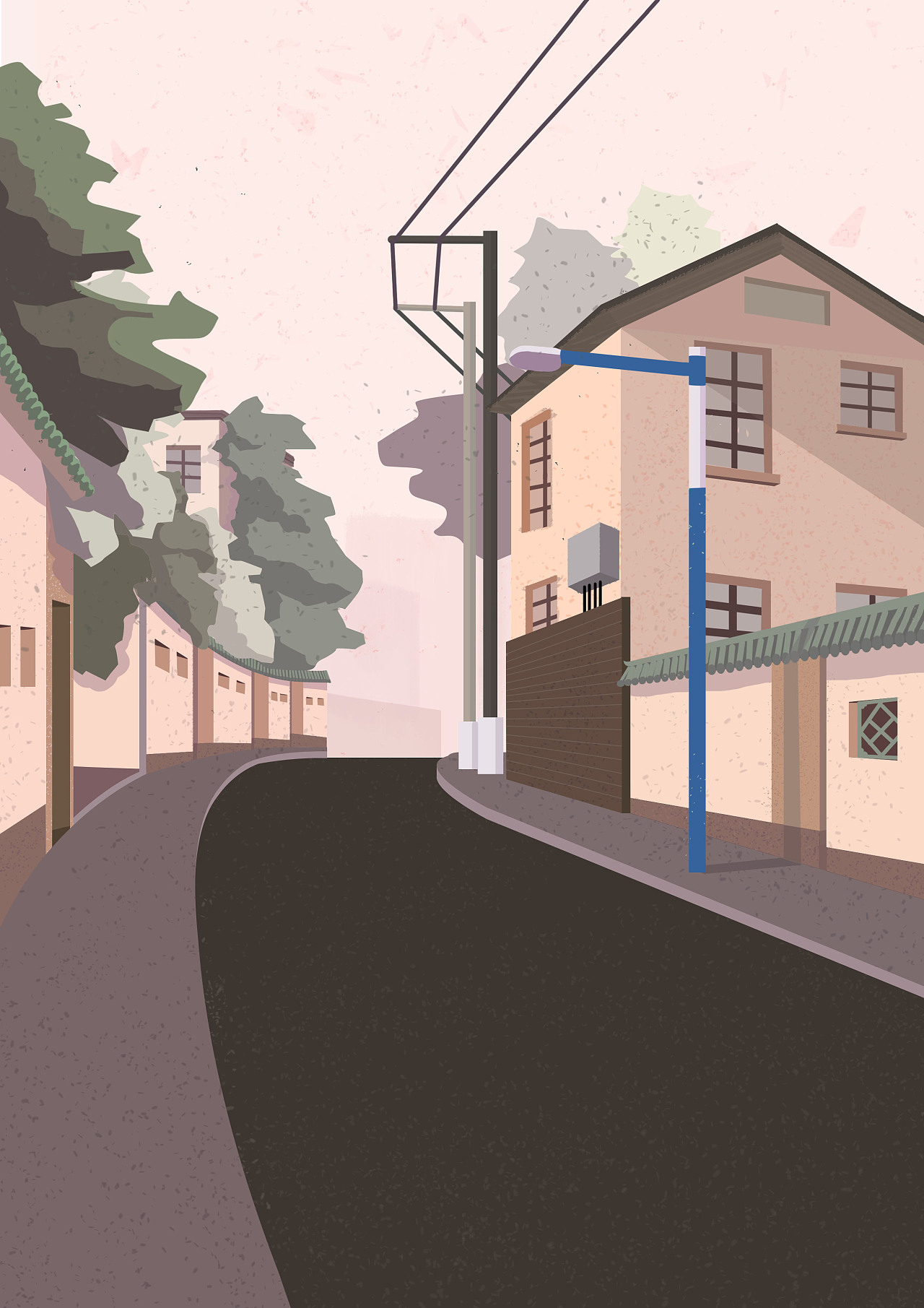 东山街景|插画|创作习作|青苹白 - 原创作品 - 站酷 (zcool)