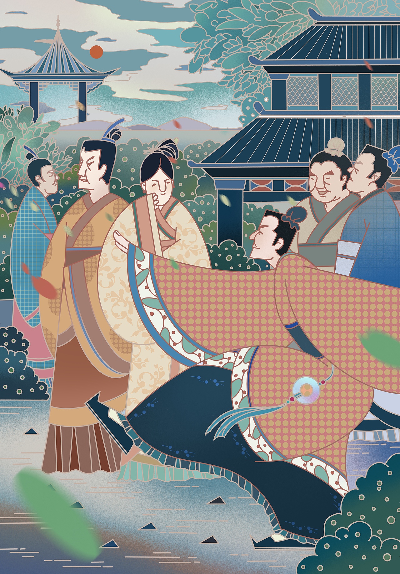 成语故事插画设计（图ZMjYxMDgyNTQ4） - 新锐潮流插画 - 站酷设计师肥羊shaun原创素材 - 站酷ZCOOL