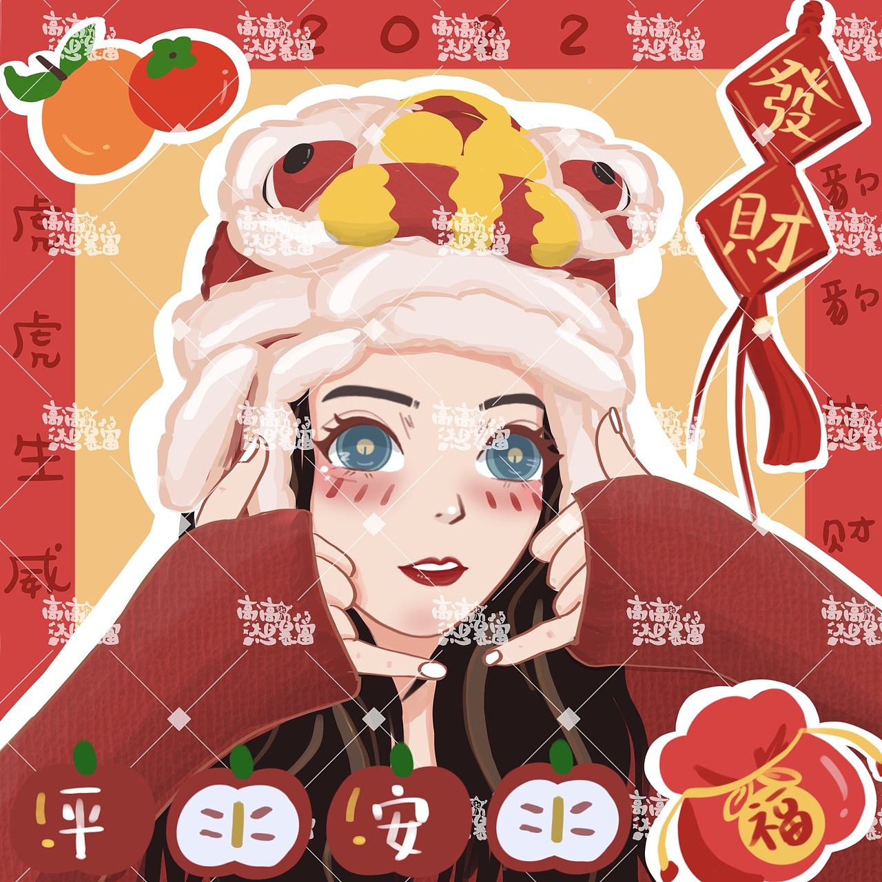 虎年头像（图ZMjg2OTc4NjYw） - 创作习作 - 站酷设计师高高想暴富原创素材 - 站酷ZCOOL