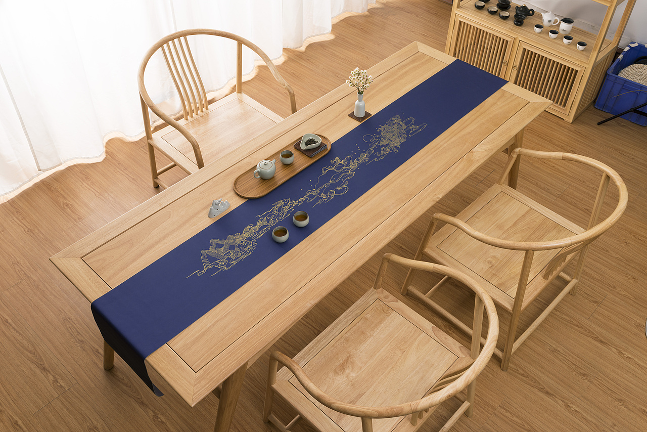 形相轻奢描金茶席-中秋.共婵娟