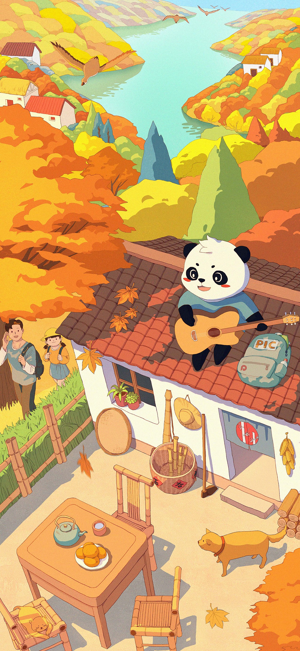 节日、节气插画海报（图ZMjczNjEzMDM2） - 商业插画 - 站酷设计师七鬼五二三原创素材 - 站酷ZCOOL