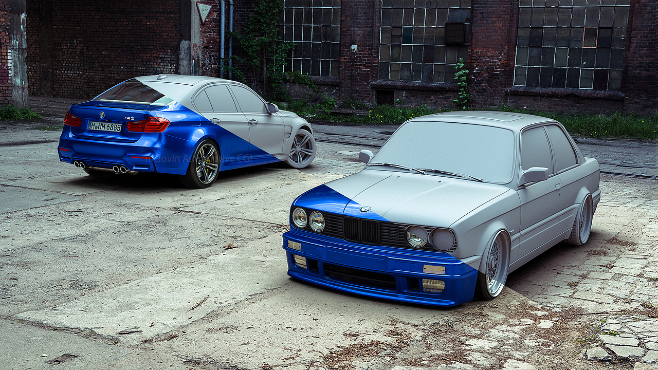 BMW M3 CGI 汽车摄影（图ZNDQ4MTMzMzY=） - 机械/交通 - 站酷设计师mclovin原创素材 - 站酷ZCOOL