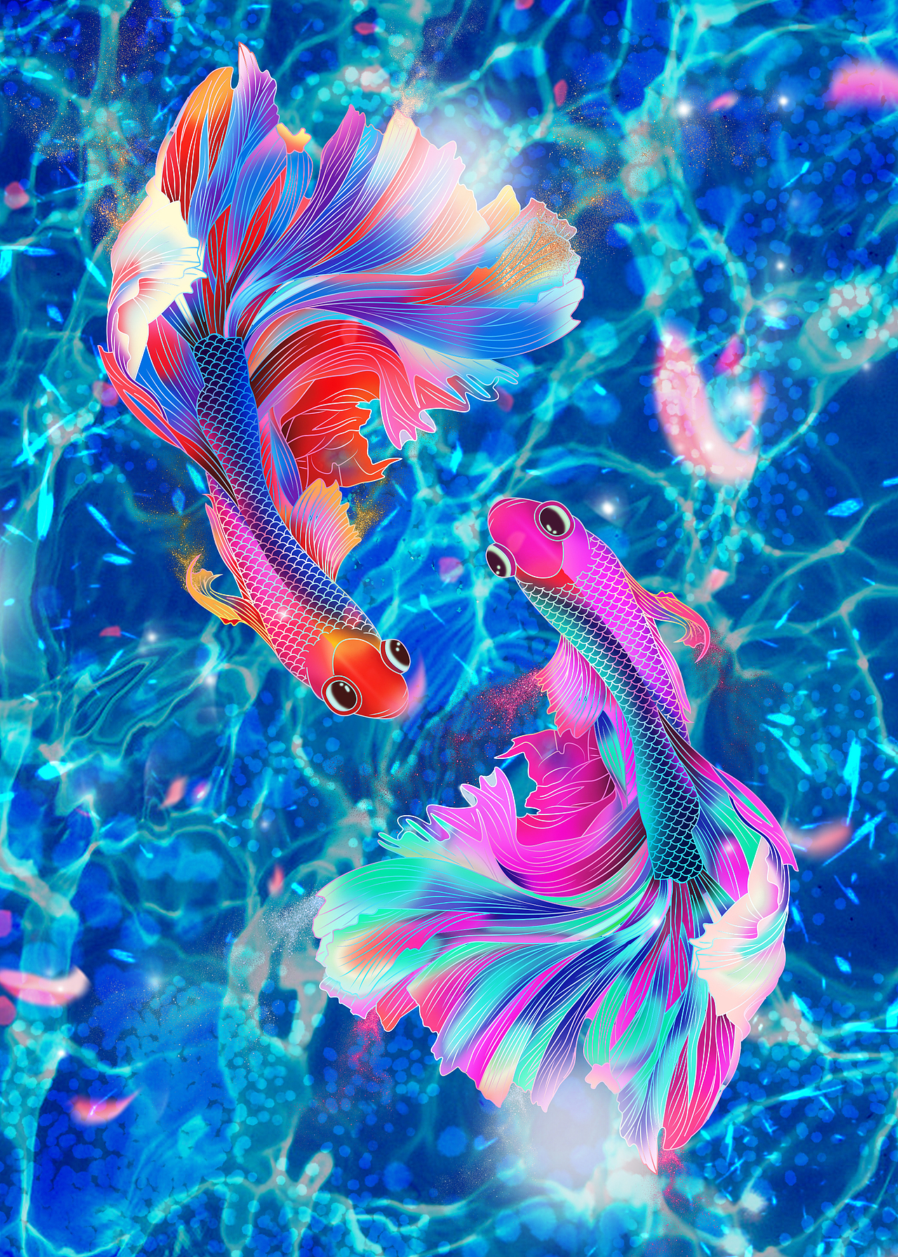 小习作之双鱼戏水