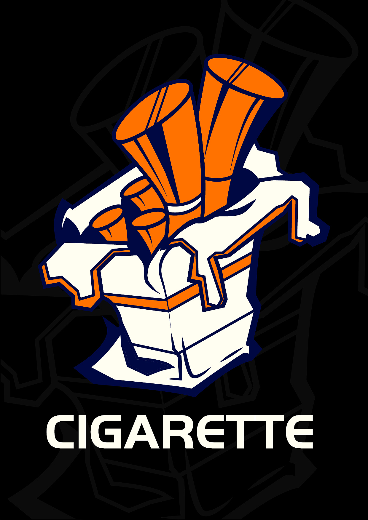 每日练习-香烟（图ZMTY4NDI1ODYw） - 新锐潮流插画 - 站酷设计师奋斗的摩杰原创素材 - 站酷ZCOOL