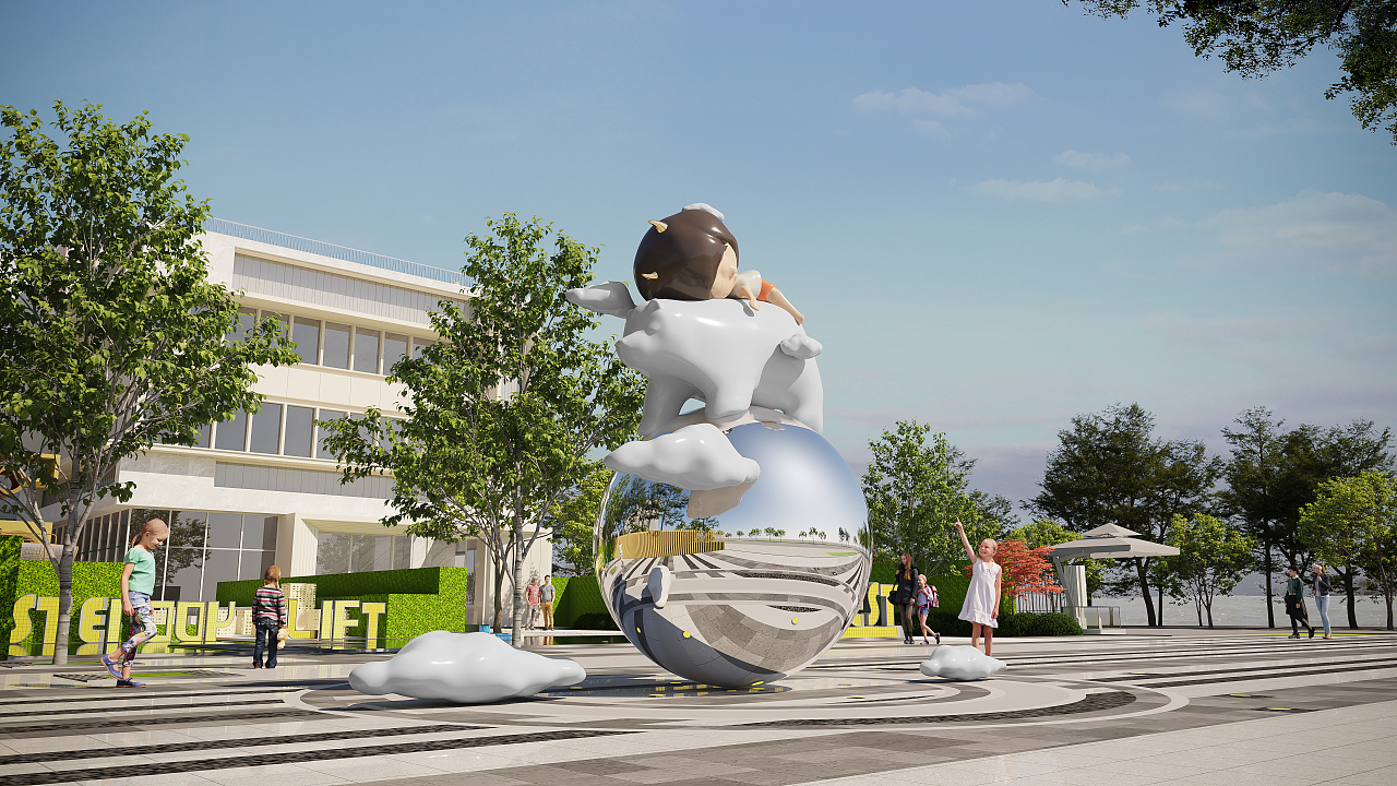 杭州市衙前镇示范区雕塑艺术项目落地案列分享