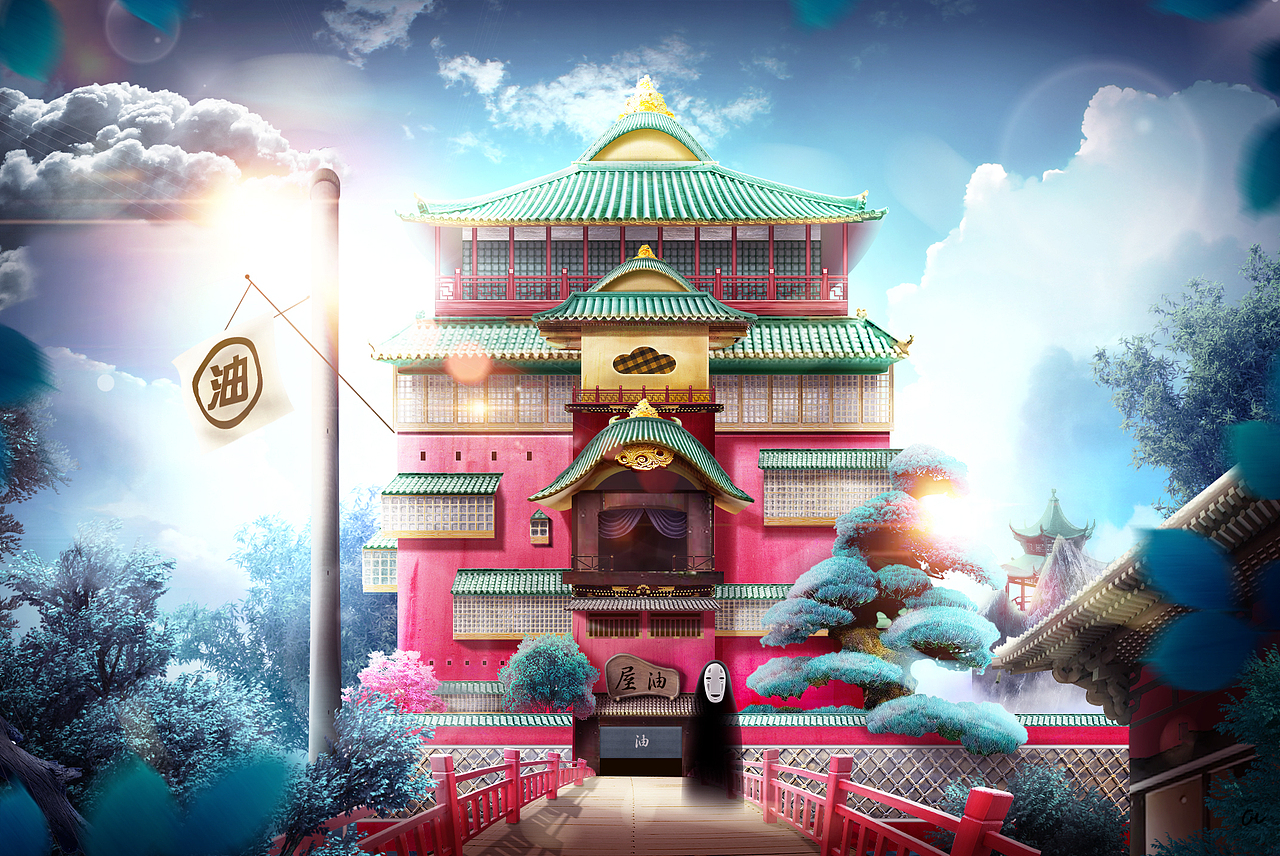 千与千寻油屋合成练习