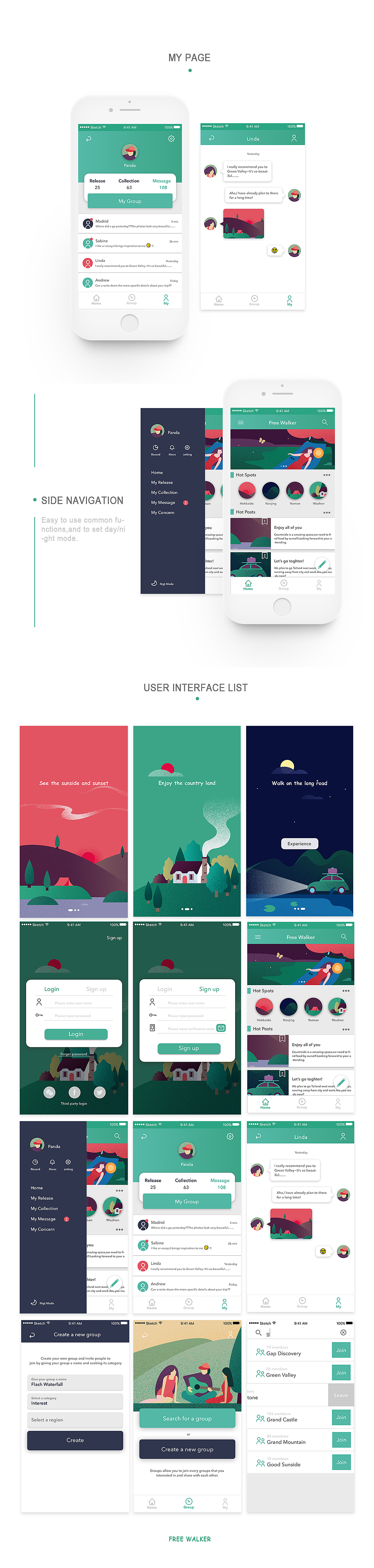 Free Walker —— 一款旅行社交分享APP
