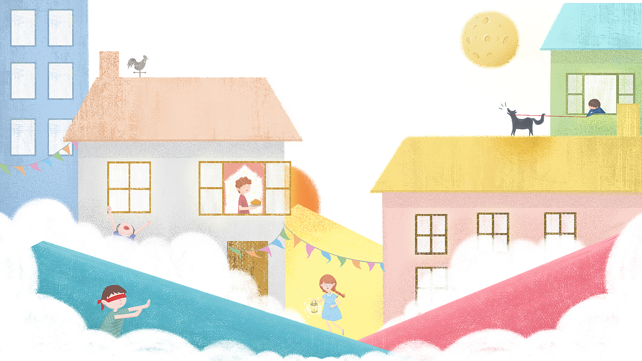 欢乐小镇（图ZMTI3NzQ0MjU2） - 商业插画 - 站酷设计师东非角马大迁徙原创素材 - 站酷ZCOOL