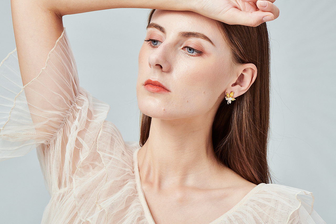 模特首饰拍摄电商产品