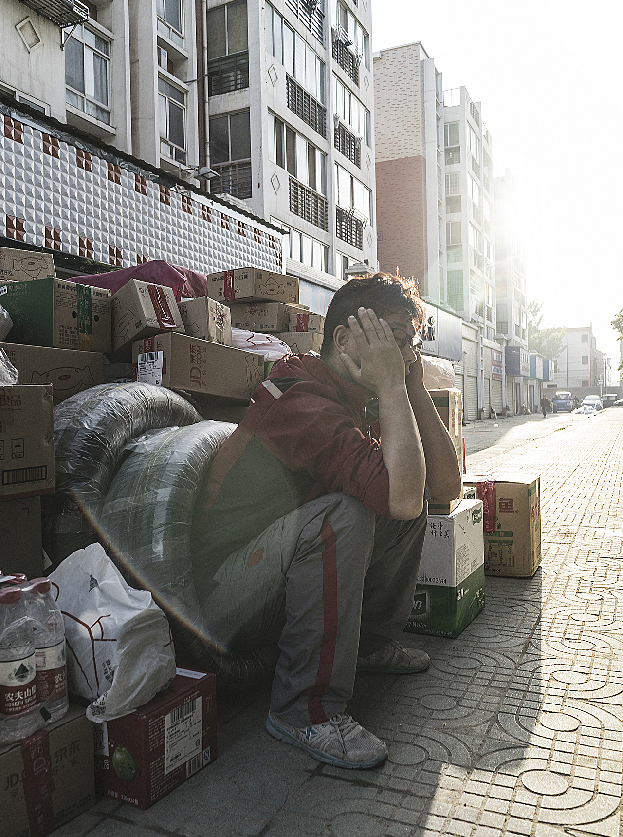 一组京东快递员