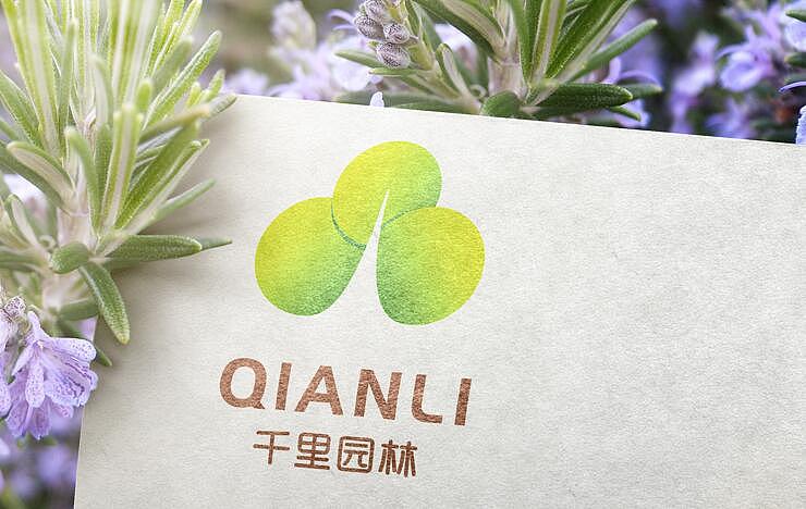 山西二哥级园林公司（千里园林）山西太原logo原创设计（图ZNjU3NzgxMjQ=） - Logo - 站酷设计师徽哥驾到原创素材 - 站酷ZCOOL