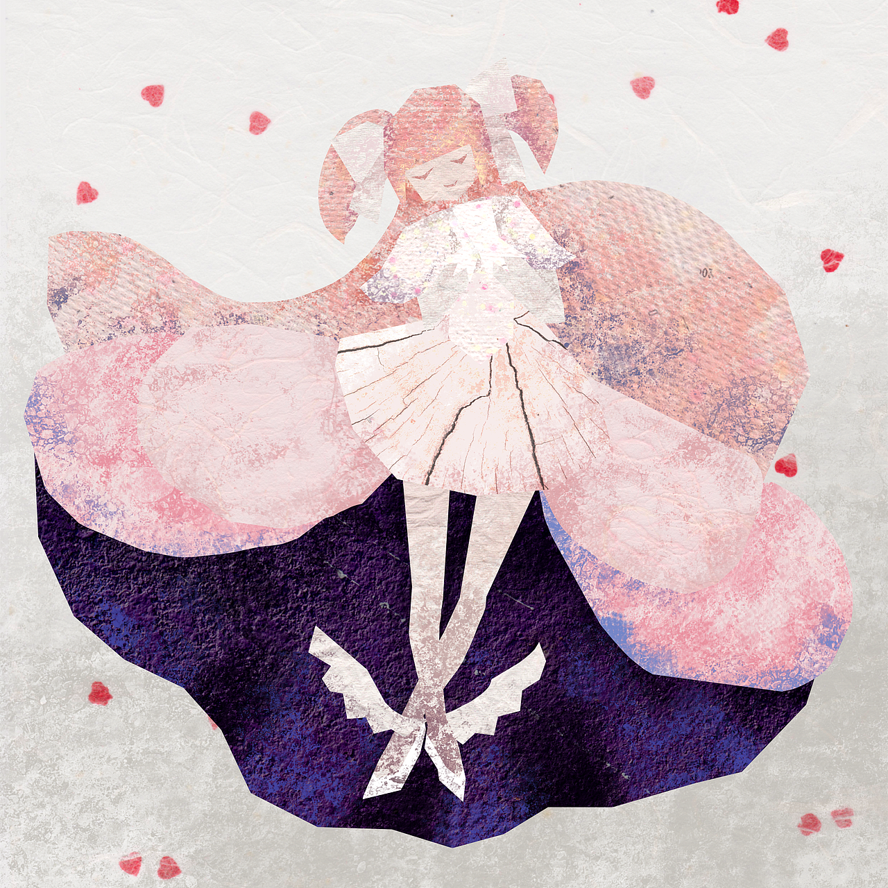 拼贴风格插画（图ZMjczOTE5OTUy） - 创作习作 - 站酷设计师插画师羽绒原创素材 - 站酷ZCOOL