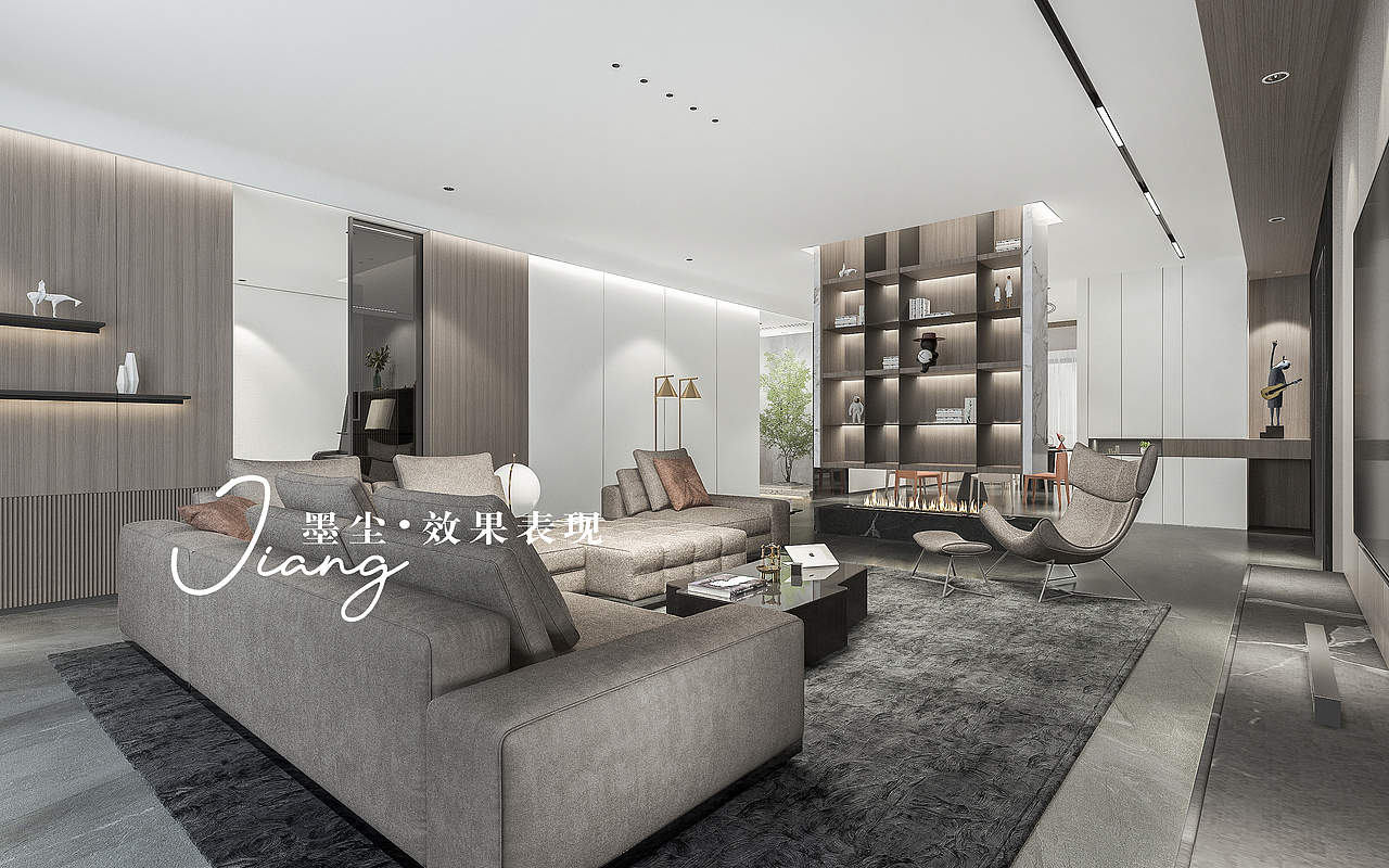 哈尔滨-辰能溪树庭院-250㎡-现代