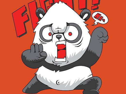 【fight-功夫熊貓】（個(gè)人主頁-ZMzg3NjMxODQ=） - 藝術(shù)插畫 - 站酷設(shè)計(jì)師Sidney_L原創(chuàng)素材 - 站酷ZCOOL