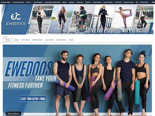 健身器材亚马逊首页店铺装修