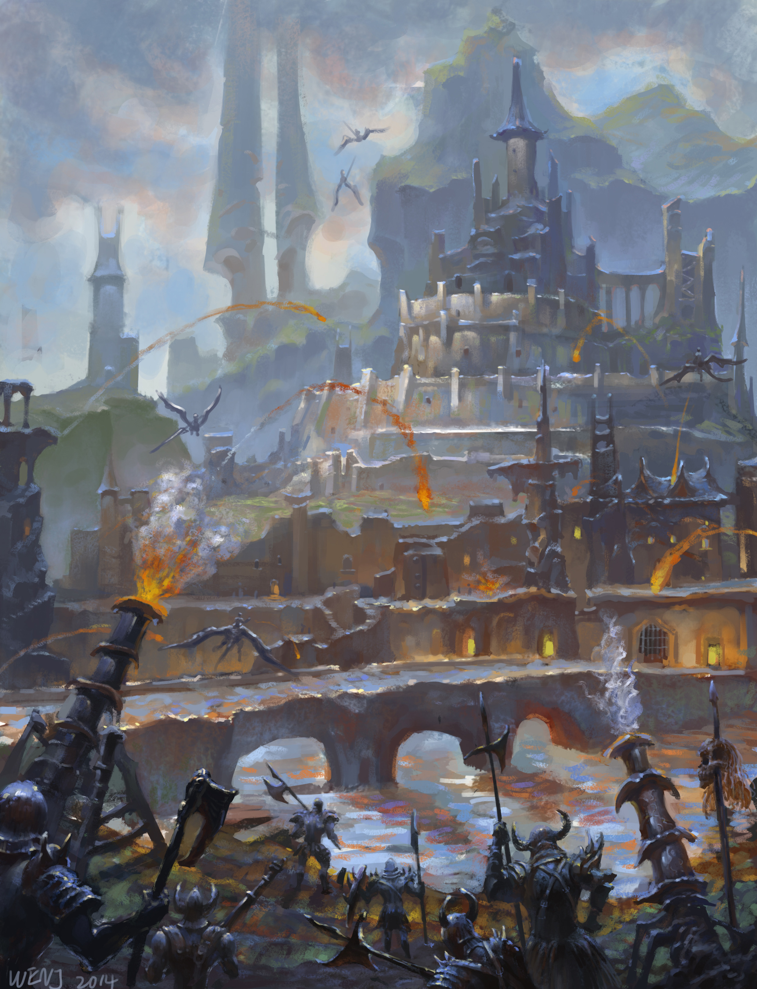 关于色彩研究的毕业设计场景原画