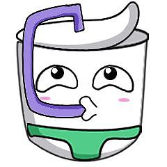 可爱的 小酸奶>表情包,第一次作很多不足,喜欢的快来品尝我吧!