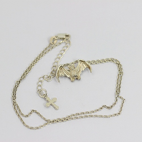 偶屿原创蝙蝠主题银饰——淡淡的诙谐是笑对人生的一方良药,祝您与愿同福