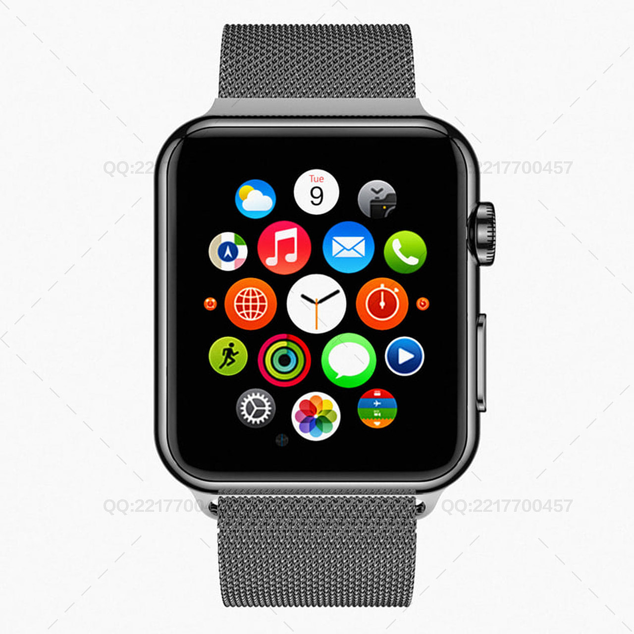 Apple Watch 苹果不锈钢手表带3D模型 C4D模型 keyshot