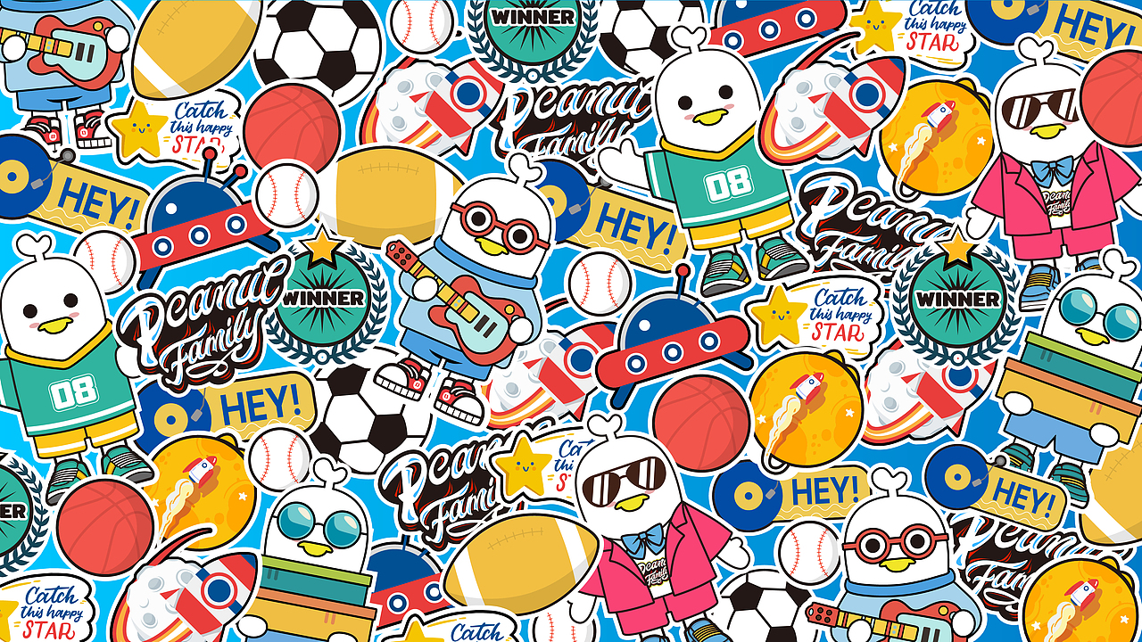 原创IP设计 | 花生家族 卡通动漫形象设计