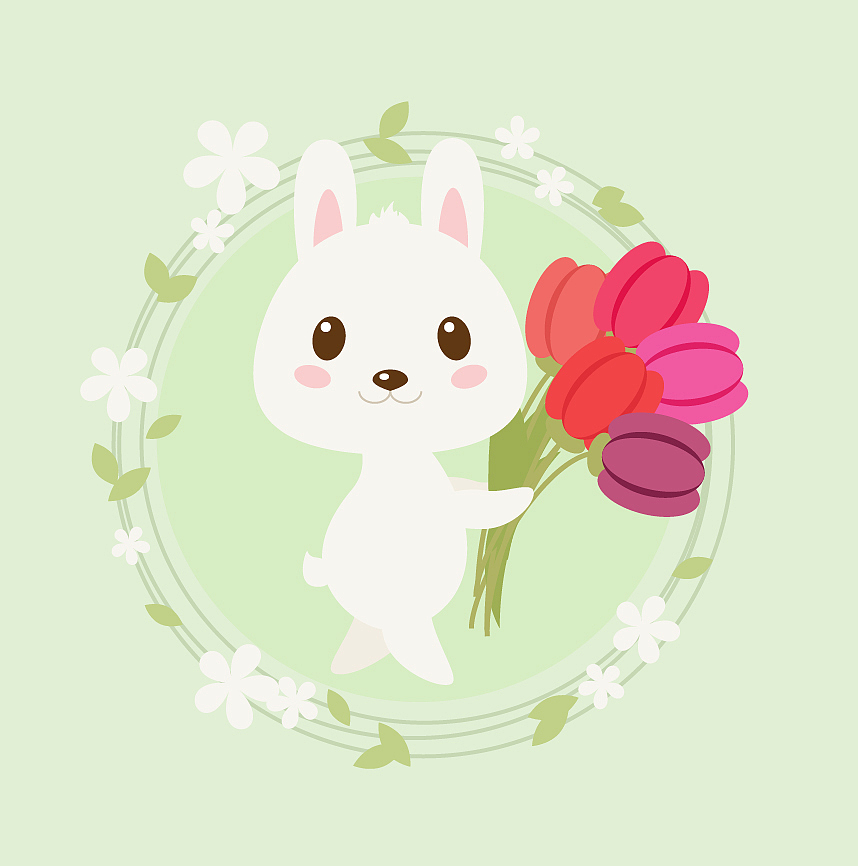 AI练习之《春天的兔叽》（图ZNDY0NjIxNTI=） - 创作习作 - 站酷设计师参商永离北落门原创素材 - 站酷ZCOOL