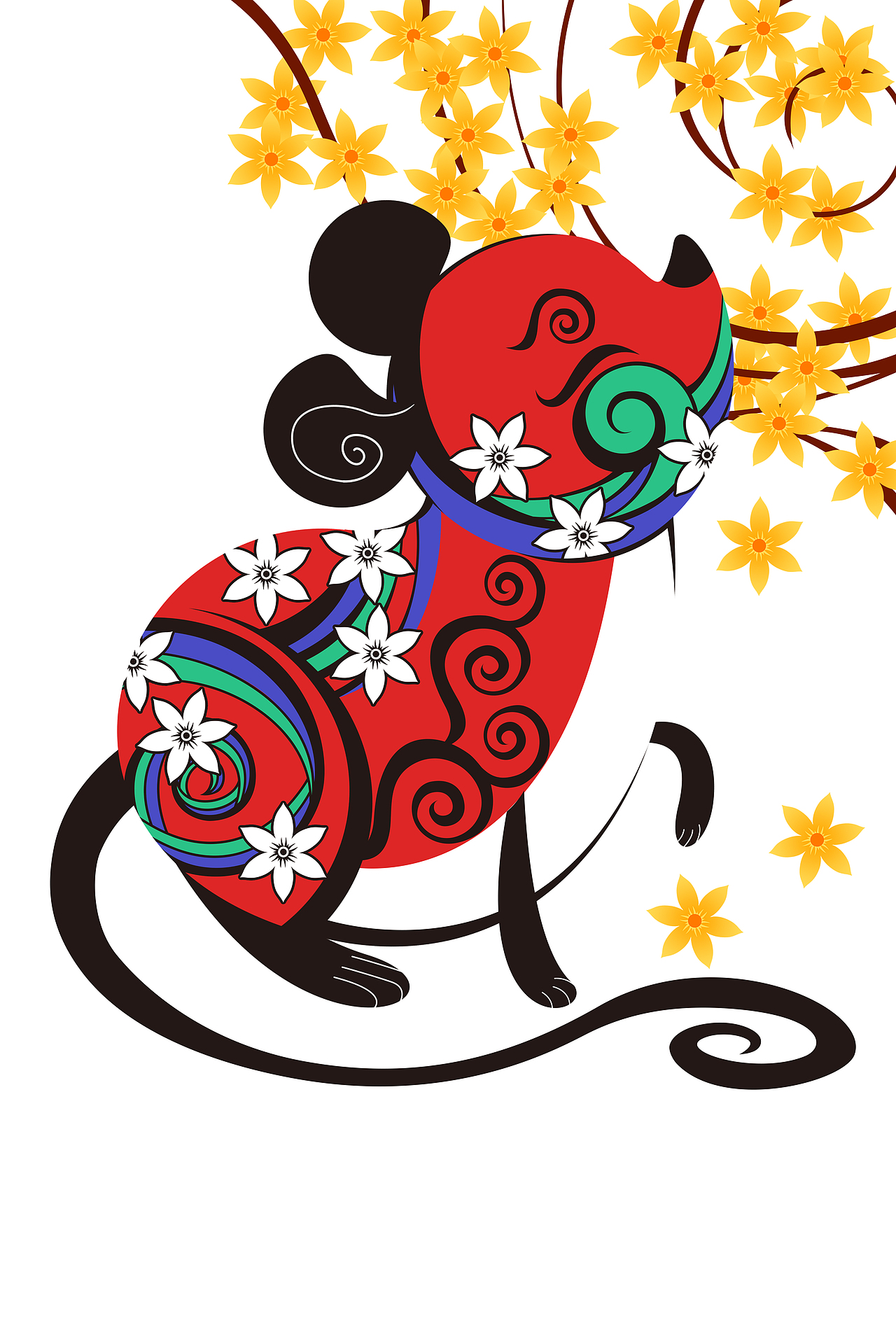 2020鼠年卡通插画设计（图ZMTgxNDM4OTE2） - 商业插画 - 站酷设计师设图66原创素材 - 站酷ZCOOL