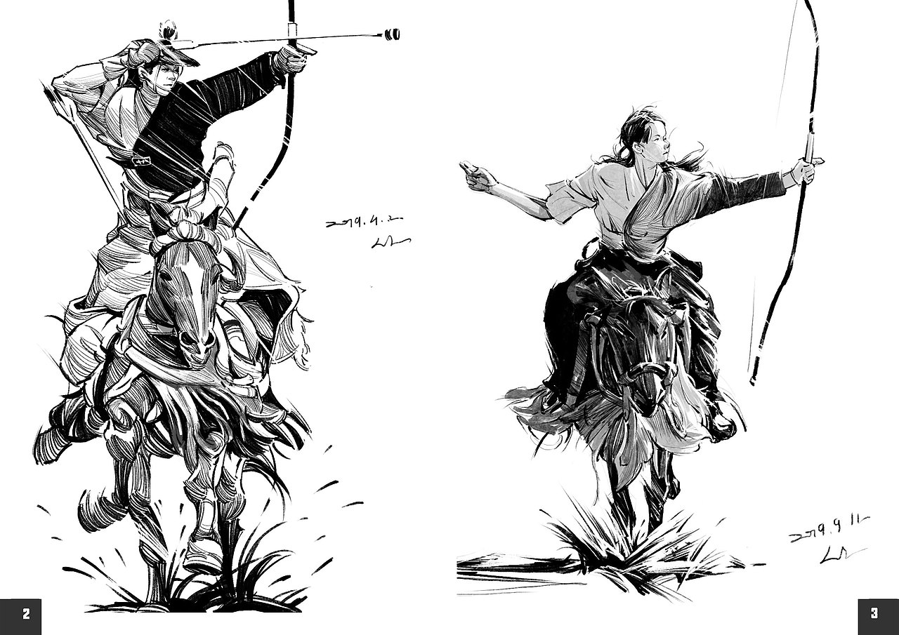 2019速写簿（图ZMTkyODgzODcy） - 绘画 - 站酷设计师半岛酒徒原创素材 - 站酷ZCOOL