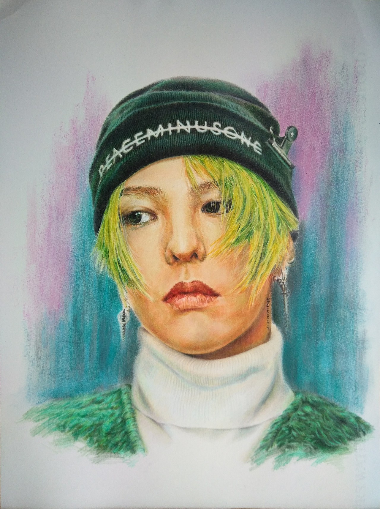 彩铅GD.权志龙（图ZMjA0MzkyNDEy） - 绘画 - 站酷设计师蜗牛啃牛骨原创素材 - 站酷ZCOOL