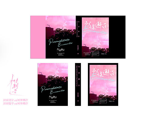 《预谋邂逅》黑粉书籍封面设计