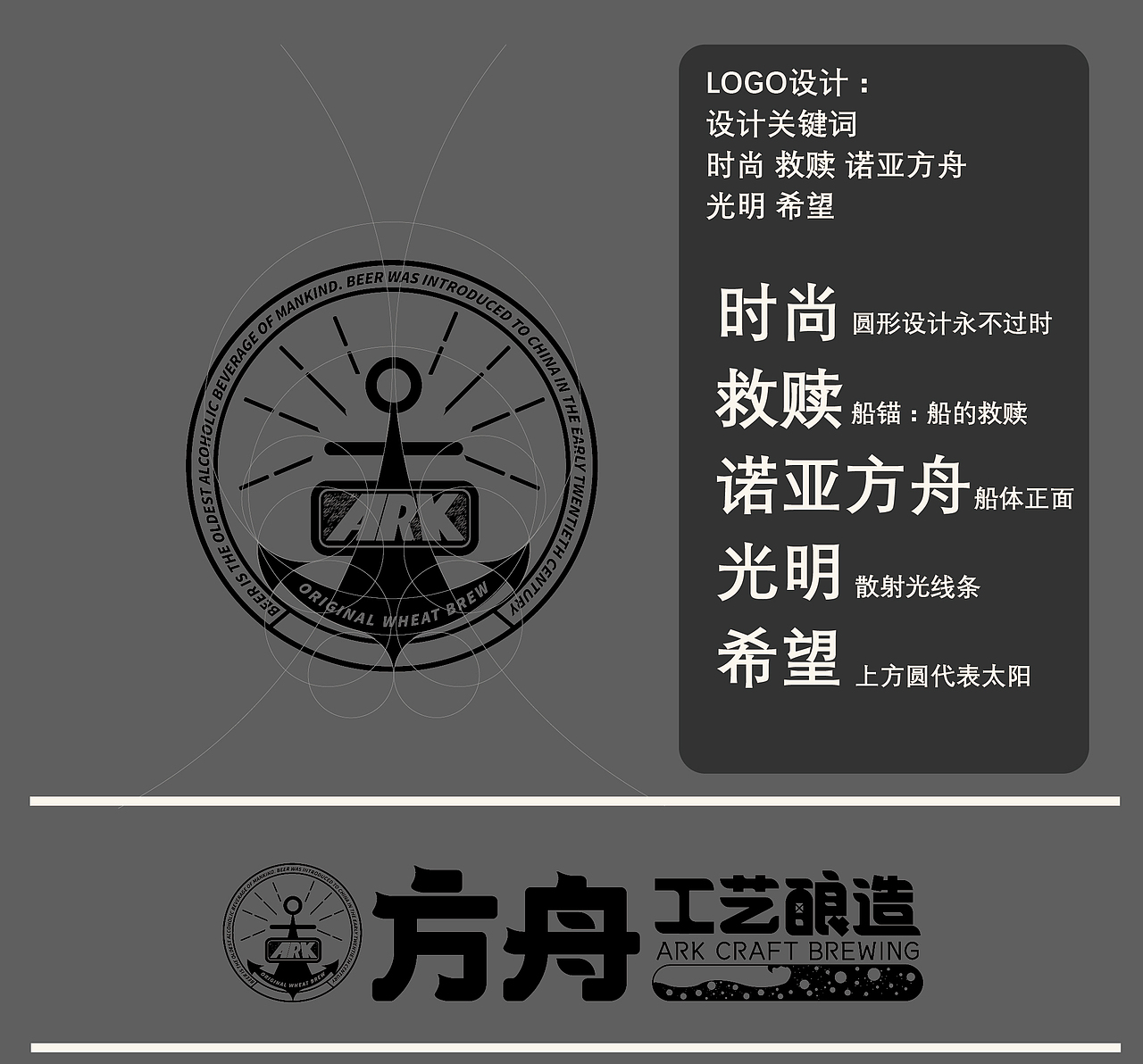 方舟工艺酿造品牌全案-logo-产品-样机
