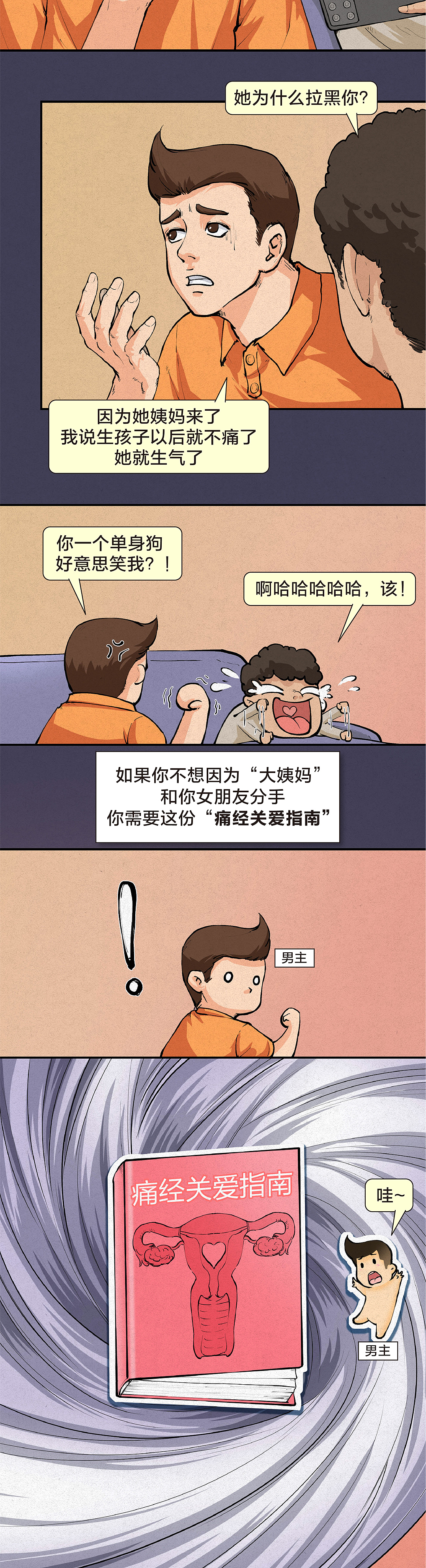 生孩子真的能治痛经吗? 腾讯医典科普条漫（图ZMjc5Mjk2Njc2） - 中/长篇漫画 - 站酷设计师佰医绘原创素材 - 站酷ZCOOL
