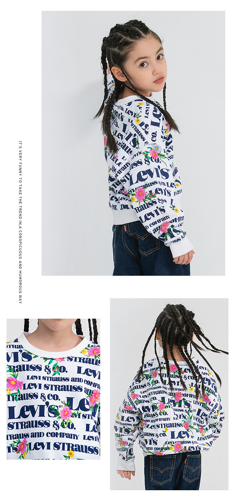 LEVI‘S图案设计|LOGO与花束的搭配