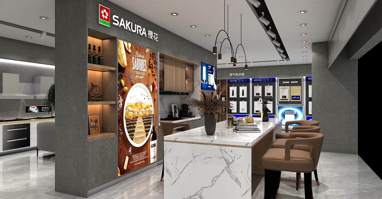 两个小厨卫家电展厅|空间|展陈设计|简单幽默先生 - 原创作品 - 站酷