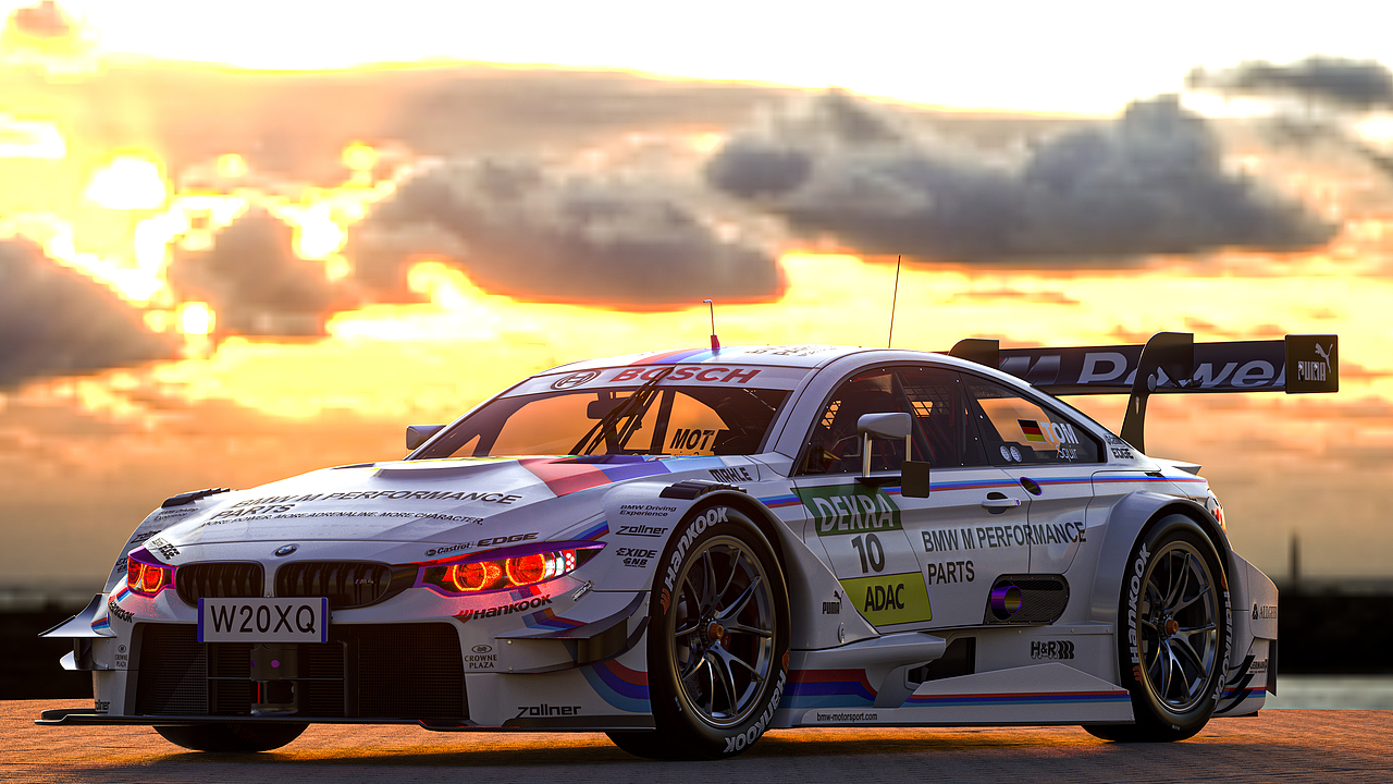bmwdtm赛车渲染