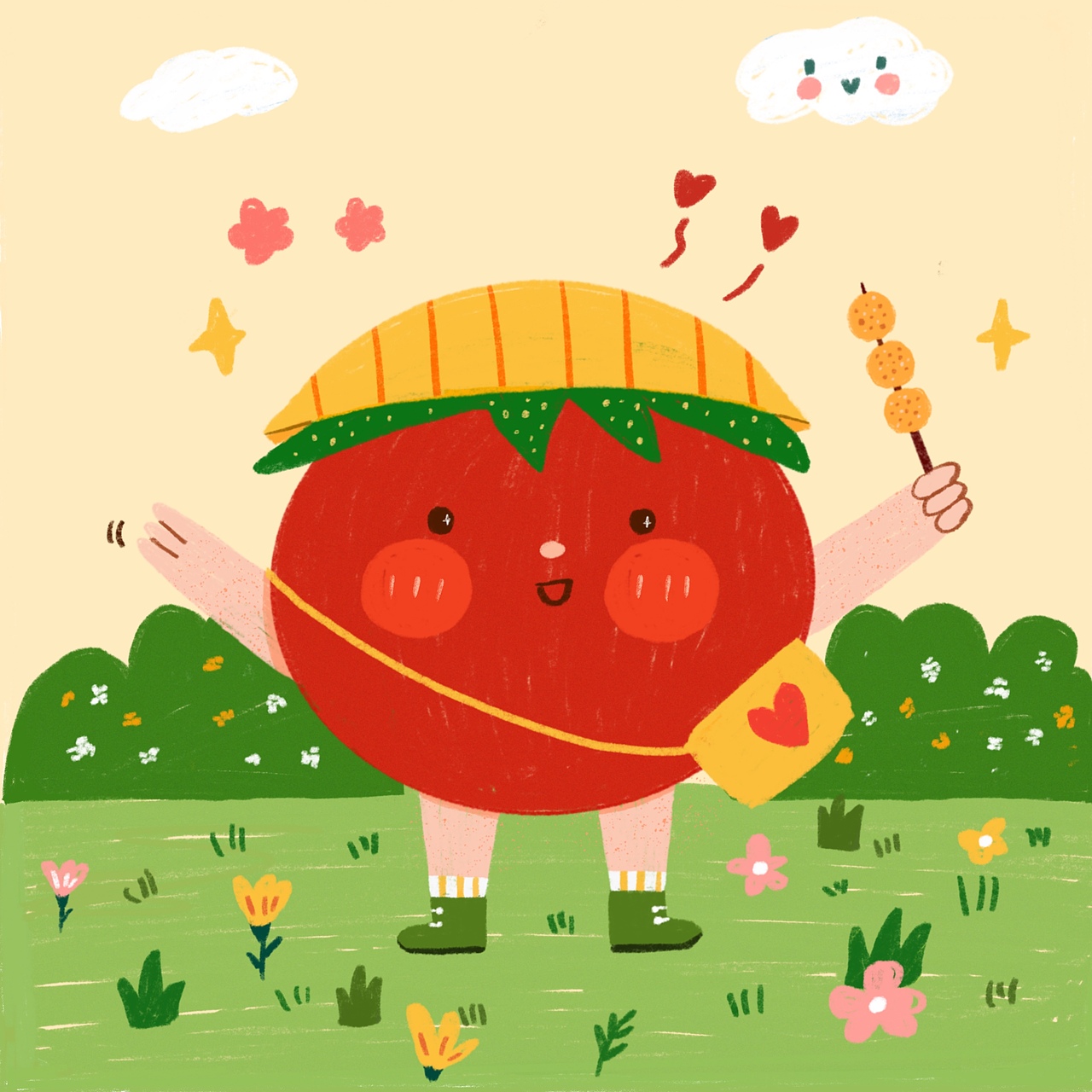 小番茄|插画|艺术插画|野兽阿蒙_原创作品-站酷zcool