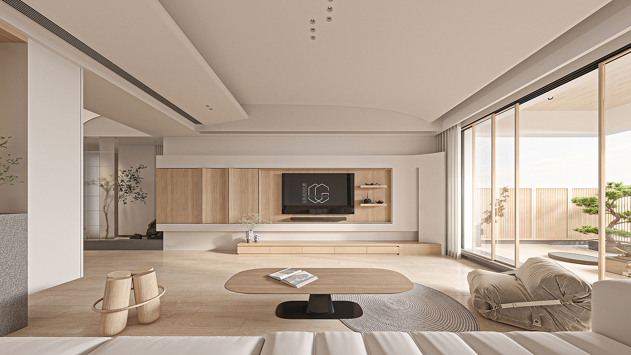 原木日式/乘光设计/住宅空间（图ZMzQ1MzM5NTQ0） - 家装设计 - 站酷设计师刘金汉原创素材 - 站酷ZCOOL