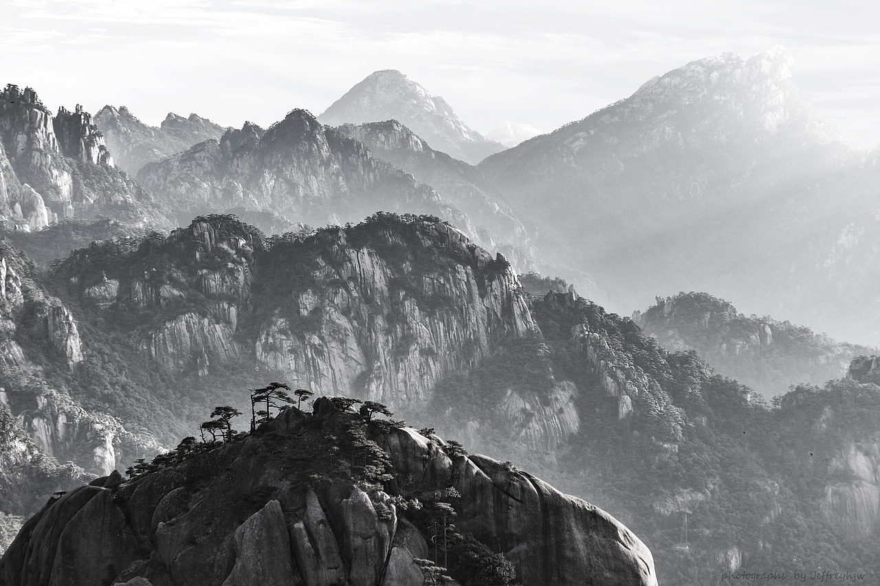 黑白黄山（图ZMTcwMjU3NTg0） - 风光摄影 - 站酷设计师胡常德原创素材 - 站酷ZCOOL