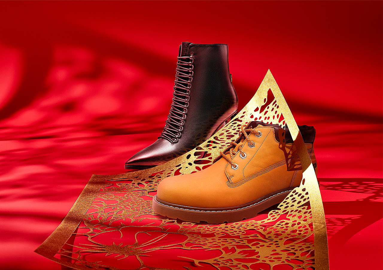 冷沐伊人 奥康 合成 精修 场景 入口图 钻展